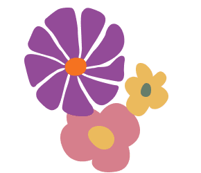 Illustration de fleur page concept de Aimer